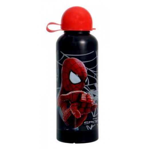 Spider man Plastic Bottle - Black