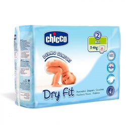 Chicco Dry Fit Plus Size 2 Mini 3-6 KG 25 PCS