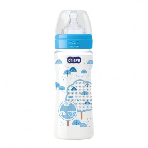 Chicco Well-Being Bottle 330Ml Fast Flow For Boy Latex