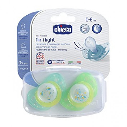 Chicco Physio Air Soothers (0-6M) Green