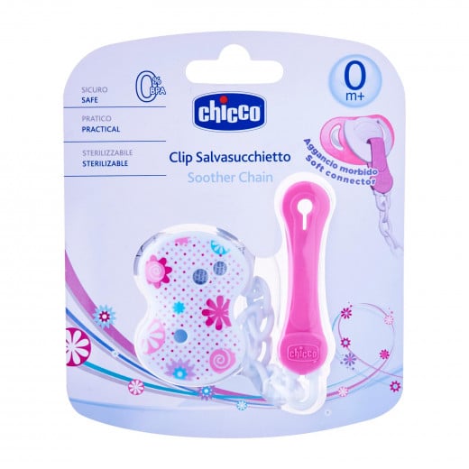 Chicco Clip with Chain - Pink