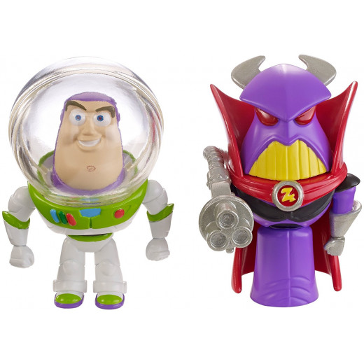 Disney/Pixar Toy Story 4" Buzz and Zurg Figure, 2 Pack