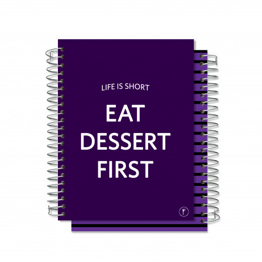 YM Sketch - Eat Dessert First Note Book - 80 pages 15×20 cm