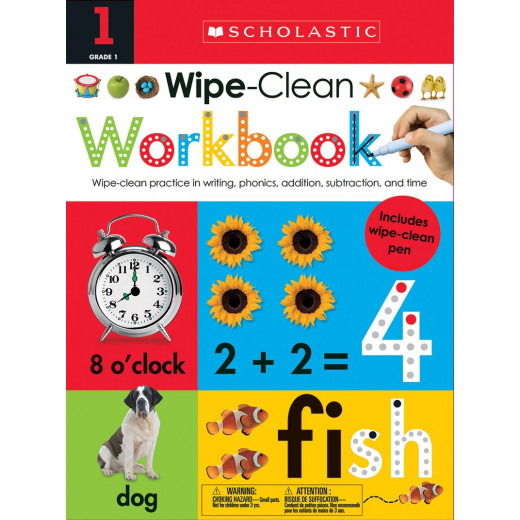 Scholastic Wipe Clean Workbook:1st Grade
