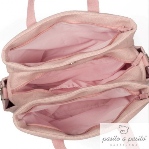 Pasito a Pasito Bohemian Pink Nappy Bag with Changing Pad
