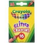 Crayola 16 Multi-Colored Glitter Crayons