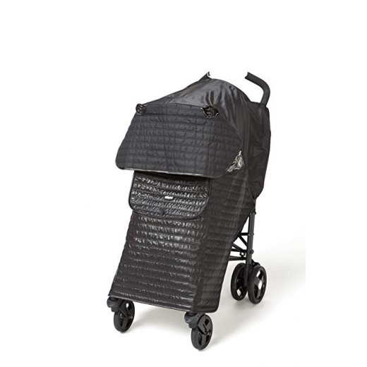 Chicco Childrens Baby Quilted Stroller Weather Shield Rain Cover - Grey