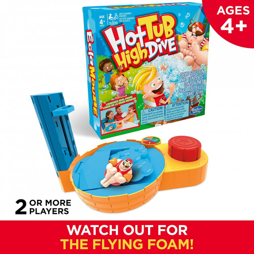 Hasbro Gaming Hot Tub High Dive Game With Bubbles For Kids Board Game For Boys and Girls