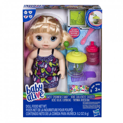 Baby Alive Sweet Spoonfuls Baby Doll Girl-Blonde Hair