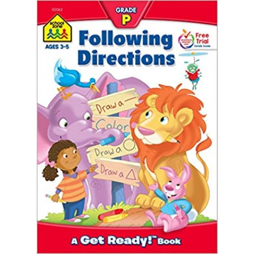School Zone - Following Directions ages 3-5 Grade P