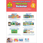 School Zone  - Preschool Scholar skill areas include Ages 3-5