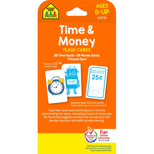 School Zone - Time and Money Flash Cards