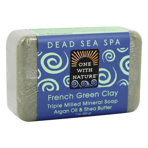 One With Nature Dead Sea Spa Mineral Soap French Green Clay