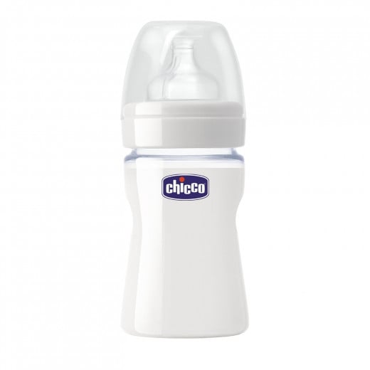 Chicco Nature Glass Bottle Silicone (150 ml)