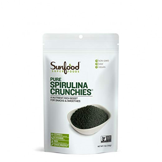 Sunfood Superfoods Pure Spirulina Crunchies