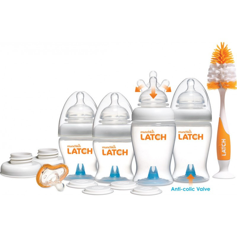 munchkin latch newborn bottle gift set