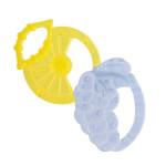 Chicco Soft Relax Silicone Teething Ring (2M+) 2 Pieces.