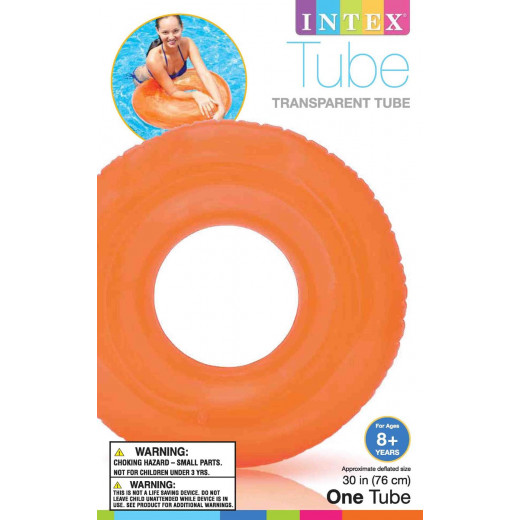 Intex Transparent Tubes, Orange Color