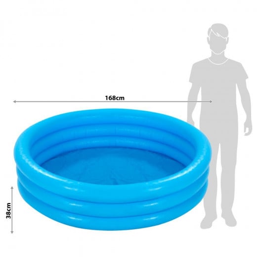 Intex Pool Inflatable Crystal Blue Vinyl 1.68 m x 38 cm
