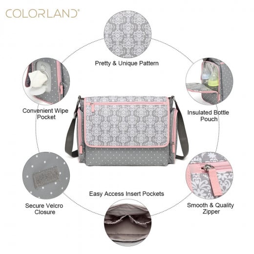 Colorland Java Baby Backpack for Mother, Baby Pink