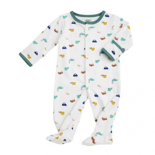 Colorland - Baby Romper / The Car Show 3 Pieces In One Pack - Newborn