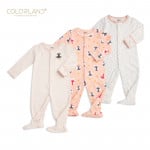 Colorland - Baby Romper / Pink Princess 3 Pieces In One Pack - 0-3 Months