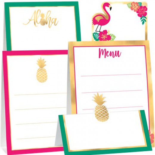 Amscan - Hawaiian Luau Aloha Buffets Decorating Kit (12 pc) Birthday Party Supplies Cards