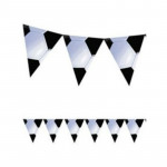 Amscan - Soccer Black and White 3.6 meters Flag Banner Party Decoration