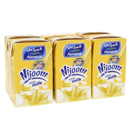 Al Marai Nijoom Banana Flavored Milk *6, 150 ml