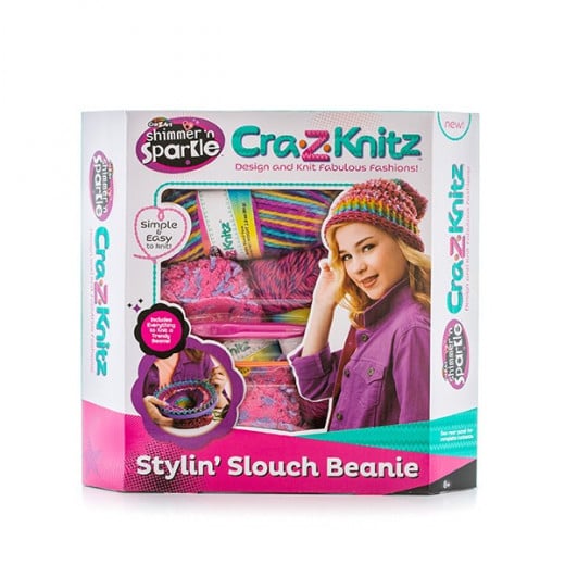 Cra-Z-Knitz Kit Knitting Hats Stylin Slouch Beanie