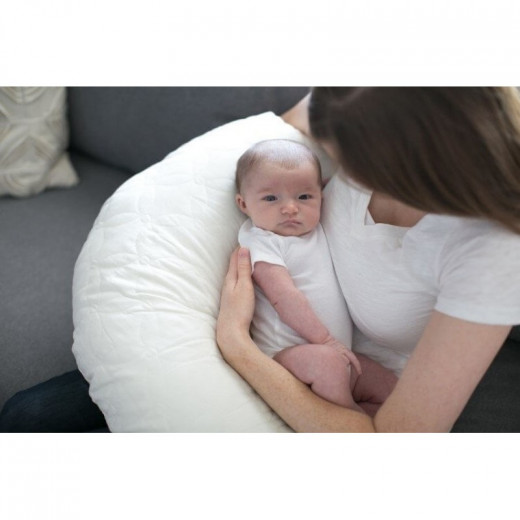 Dr Brown's Gia Angled Nursing Pillow with Cotton Cover - Black & White Dots