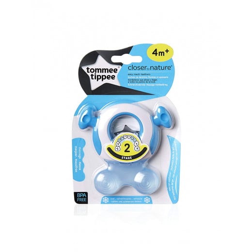 Tommee Tippee Closer to Nature Teether (Stage 2) +4 months, Blue
