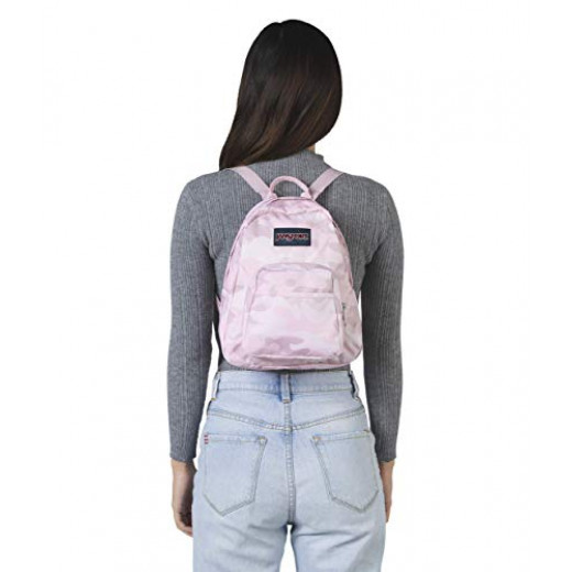 JanSport Half Pint Mini Backpack, Cotton Candy Camo