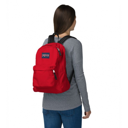 Jansport Superbreak Backpack, Red Tape