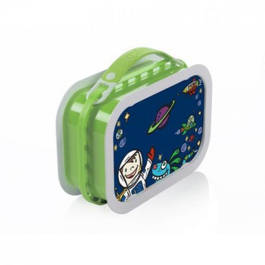 Yubo Deluxe Lunchbox-Color: Green-Space