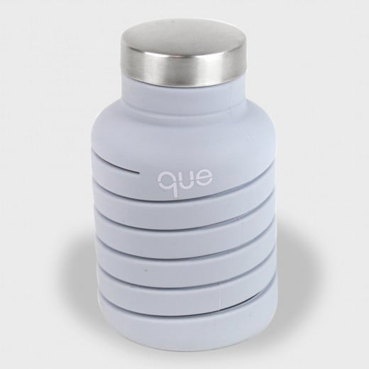 Que Collapsible Water Bottle, Cloudy Grey, 590 ml