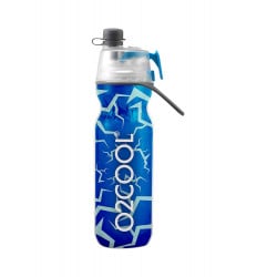 O2COOL Classic Elite Crackle Blue Water Bottle 590 ml