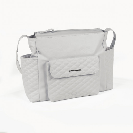Pasito a Pasito Inés Grey Faux Leather Pushchair Bag