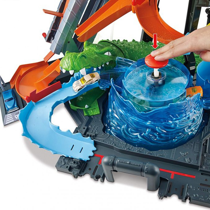 Hot Wheels™ City Ultimate Gator Car Wash™ Play Set | Hot Wheels | Toys