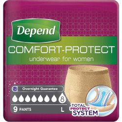 ملابس داخلية مريحة للحماية للنساء من ديبند  ، سوبر سروال نسائي كبير ، 9 قطع