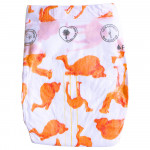 PureBorn Organic Nappy Size 1, Camel Print, 0-4.5 Kg, 34 Nappies, 0-4 Months