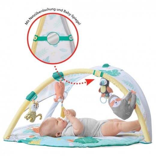 Skip Hop Tropical Paradise Baby Gym: Tummy Time Play Mat to Activity Gym with Portable Sloth Soother