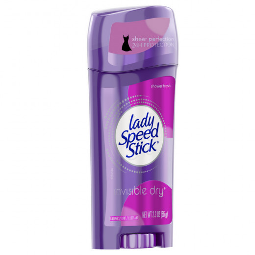 Lady Speed Stick by Mennen Invisible Dry Antiperspirant & Deodorant Solid Shower Fresh2.3oz