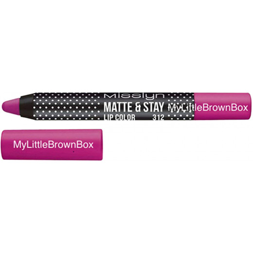 Misslyn Matte and Stay Lip Color No. 312, Pink