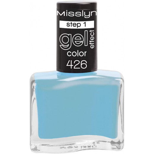 Misslyn Gel Effect Color, Number 426, Aquarius Sky Blue