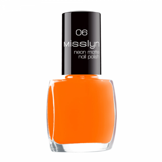 Misslyn Neon Matte Nail Polish, Number 06 Volcanic