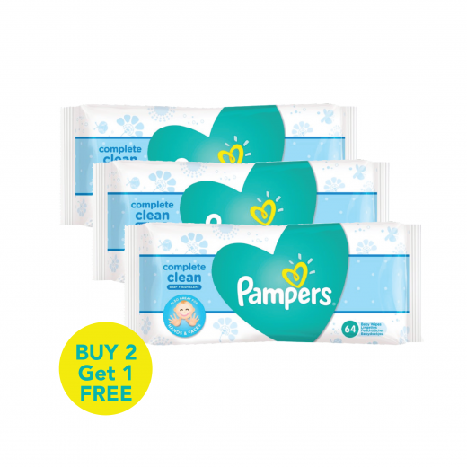 Pampers Complete Clean Baby Wipes - Baby Fresh Scent, Wipes 3x Pack 192