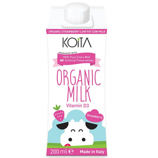 Koita Organic Strawberry Milk 200 ml