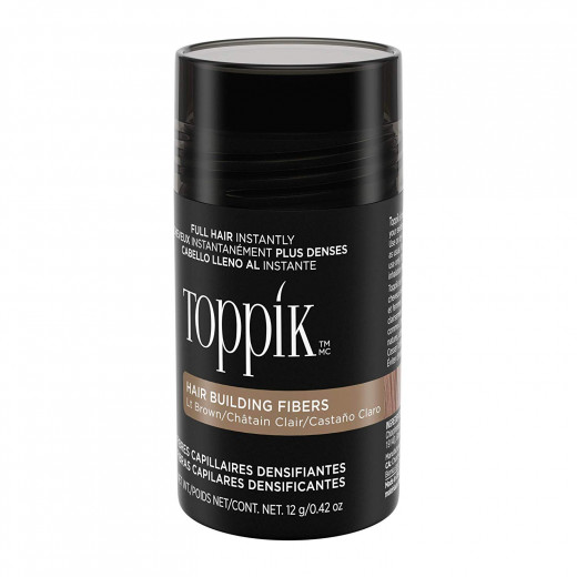 Toppik Hair Building Fibers, Light Brown, 12 grams