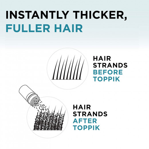تركيبة تكثيف الشعر المصنوعة من الألياف, للشعر البني الغامق, 55 جرام من توبك